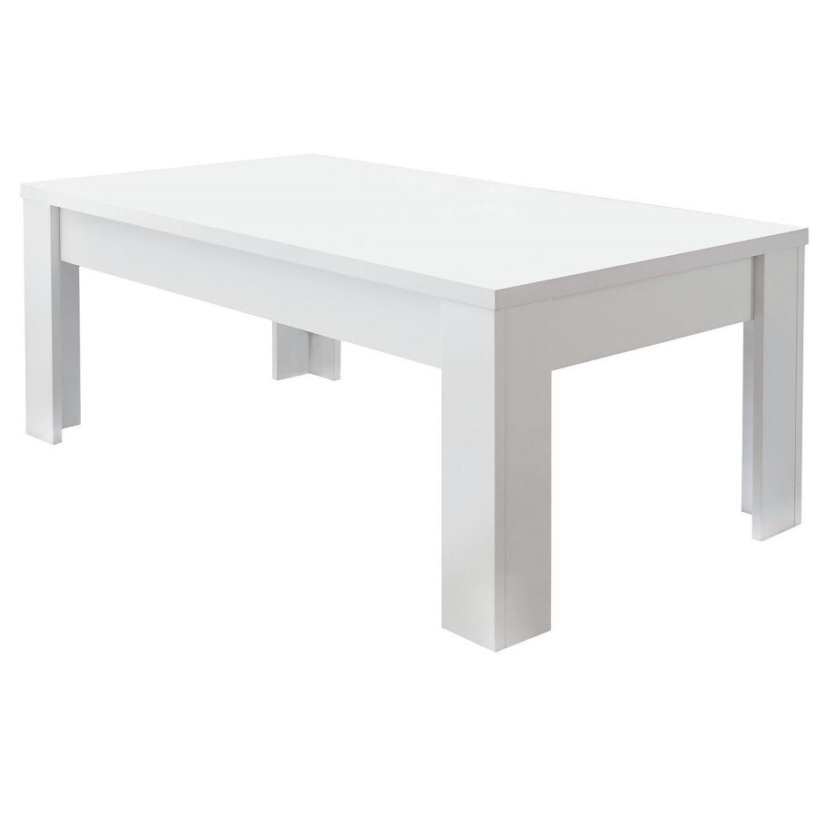 Salontafel SKY 122 cm breed mat wit afbeelding 1