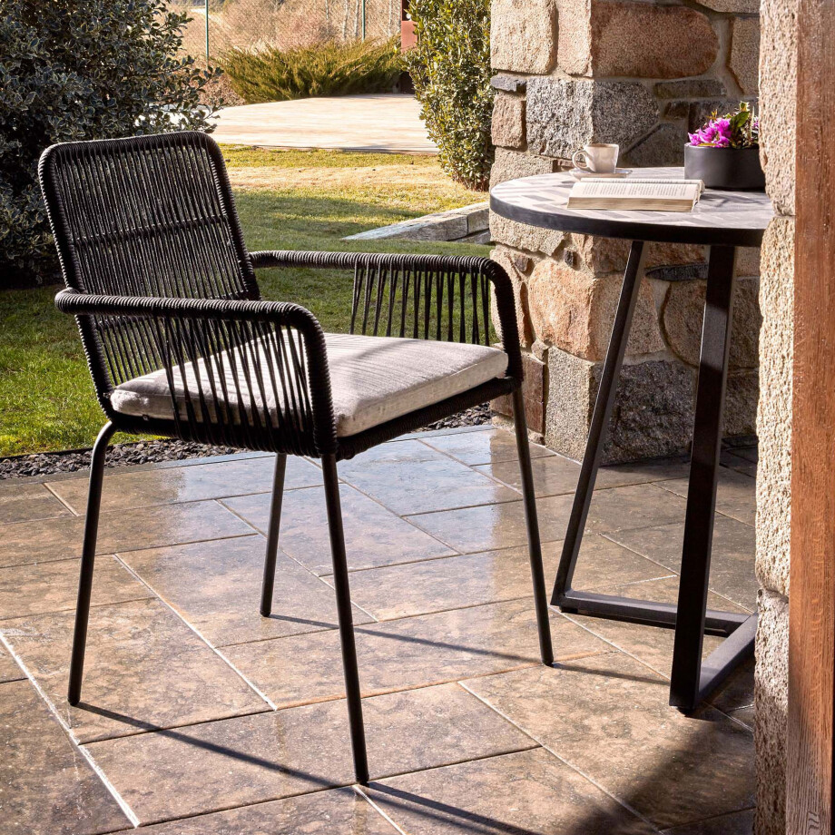 Kave Home Tuinstoel 'Samanta', kleur Zwart Kave Home Tuinstoel 'Samanta', kleur Zwart afbeelding 1