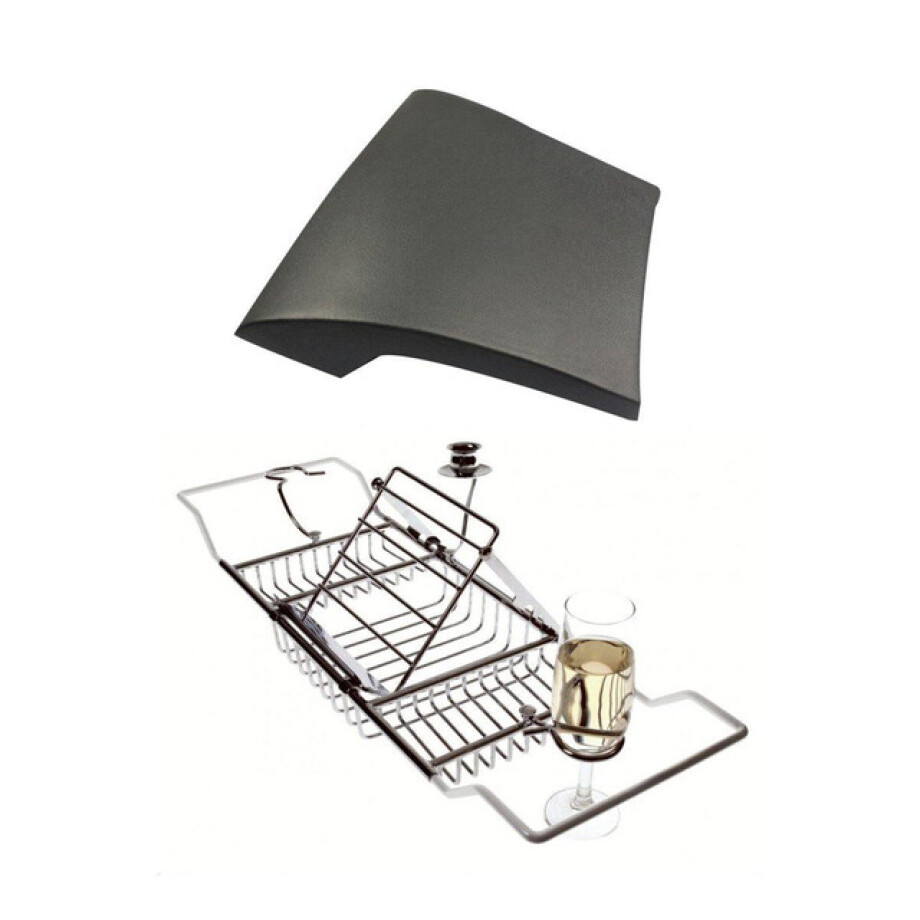 Saniclass deluxe bad accessoireset - 2 delig - chroom sw2822/sw20840 afbeelding 1