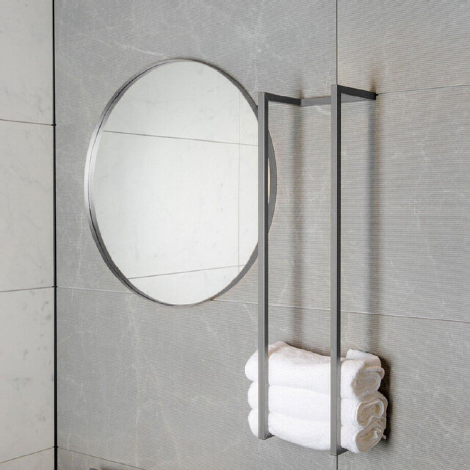 Saniclass Dual Handdoekrek - 95x25x20cm - geborsteld RVS 246138001BR Saniclass Dual Handdoekrek - 95x25x20cm - geborsteld RVS 246138001BR afbeelding 1