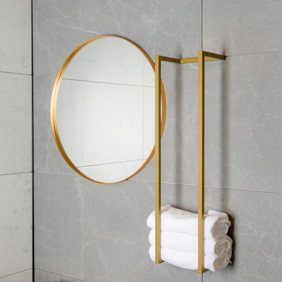 Saniclass Dual Handdoekrek - 95x25x20cm - Glans Goud 33768-96849 afbeelding 1
