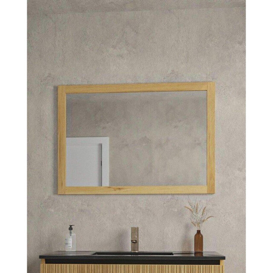 Saniclass Holz Base Spiegel - 100x70cm - eiken SW773970 afbeelding 1