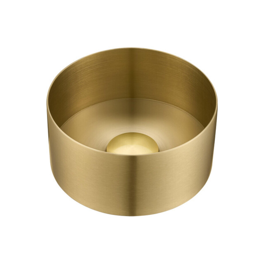 Saniclass ONE Waskom - 21x21x10 - RVS - Geborsteld messing (goud) SP-WB21A-Brushed Brass Saniclass ONE Waskom - 21x21x10 - RVS - Geborsteld messing (goud) SP-WB21A-Brushed Brass afbeelding 1