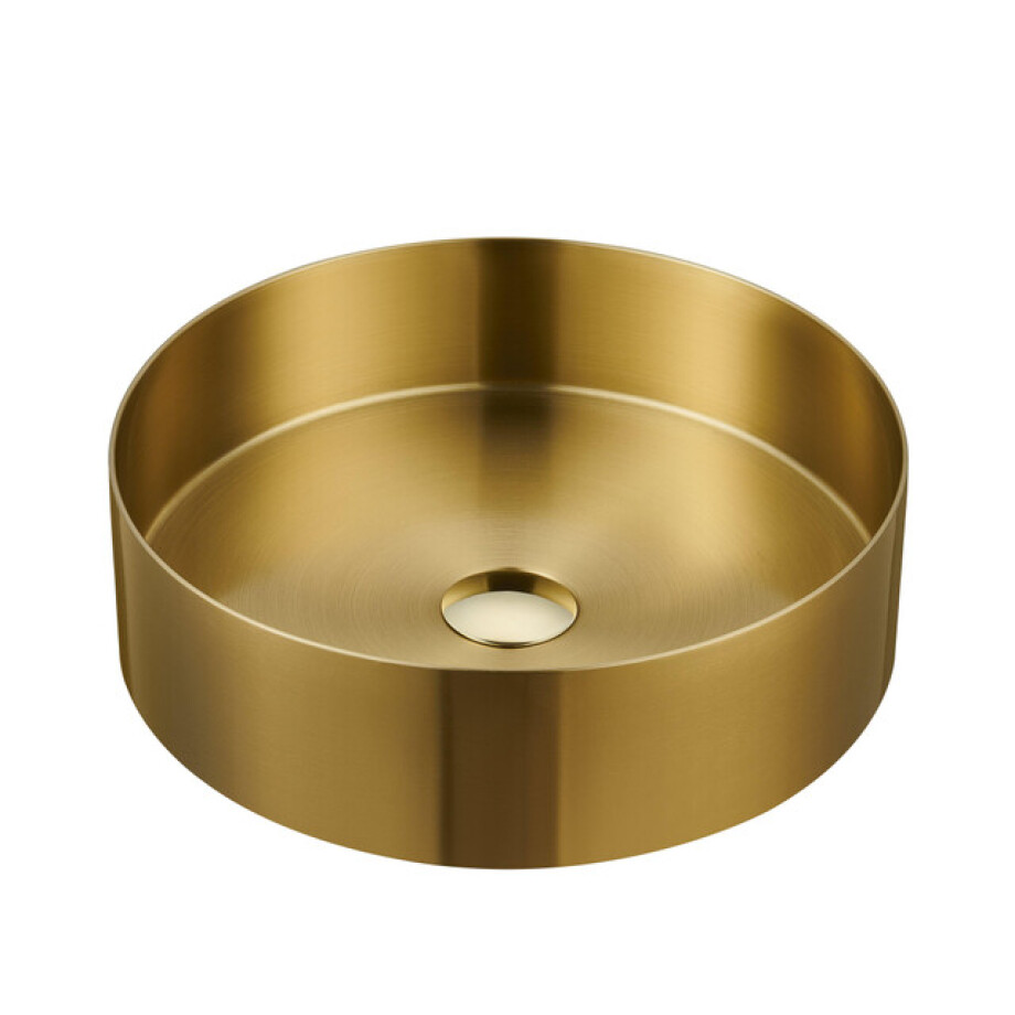 Saniclass ONE Waskom - 36x36x11cm - RVS - Geborsteld messing (goud) SP-WB36A-Brushed Brass Saniclass ONE Waskom - 36x36x11cm - RVS - Geborsteld messing (goud) SP-WB36A-Brushed Brass afbeelding 1