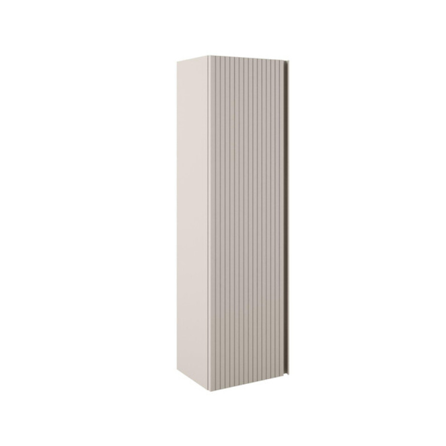 Saniclass Prime Blend Hoge Kast - 120x34.5x27.5cm - 1 deur - mat cotton (beige) - MDF ARES_HIGH_CABINET_Cotton afbeelding 1