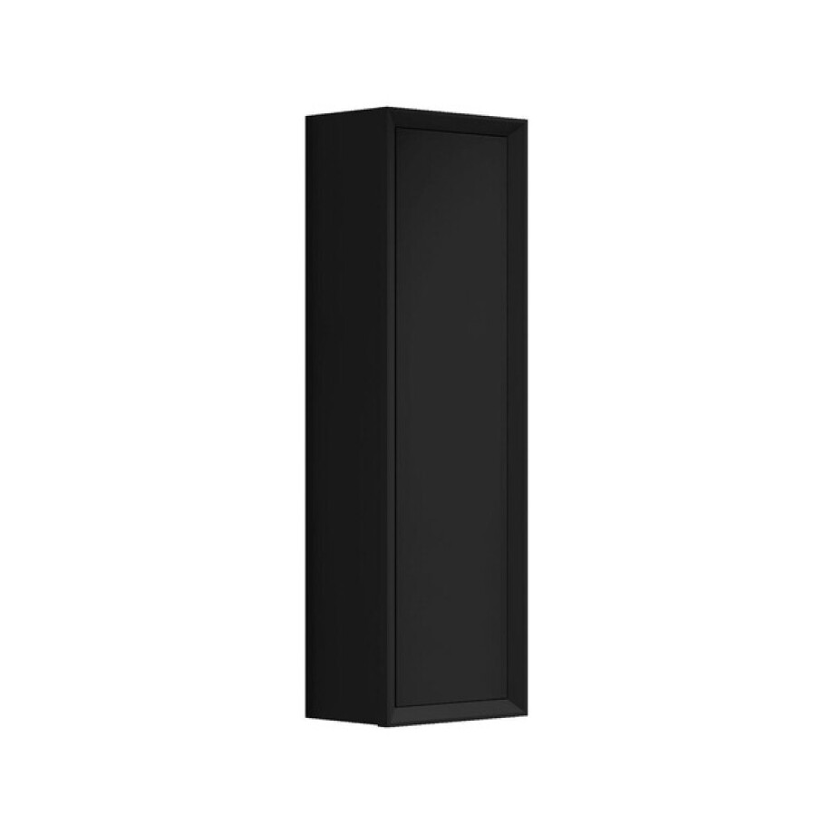 Saniclass Prime Core Hoge Kast - 120x34.5x34.5cm - 1 deur - mat zwart - MDF 88486 afbeelding 1