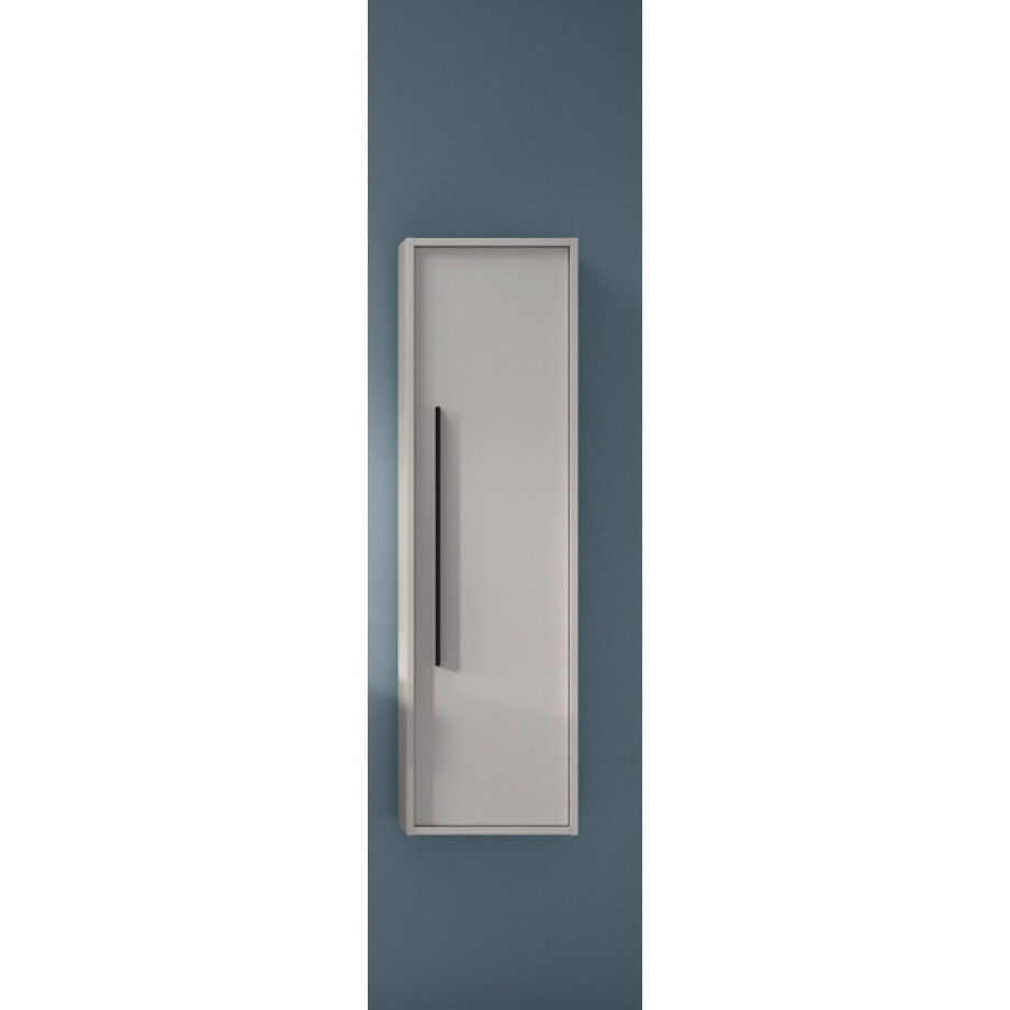 Saniclass Prime Essential Hoge Kast - 120x35x35cm - 1 deur - mat greige (grijs) - MDF AQUA_HIGH_CABINET_Griggio Saniclass Prime Essential Hoge Kast - 120x35x35cm - 1 deur - mat greige (grijs) - MDF AQUA_HIGH_CABINET_Griggio afbeelding 1