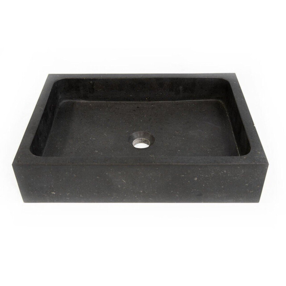 Saniclass Waskom 50x36x11cm - natuursteen donker afbeelding 1