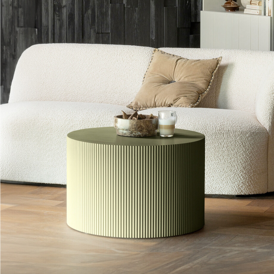 WOOOD Bijzettafel 'Sanne' 60cm, kleur Military Green afbeelding 