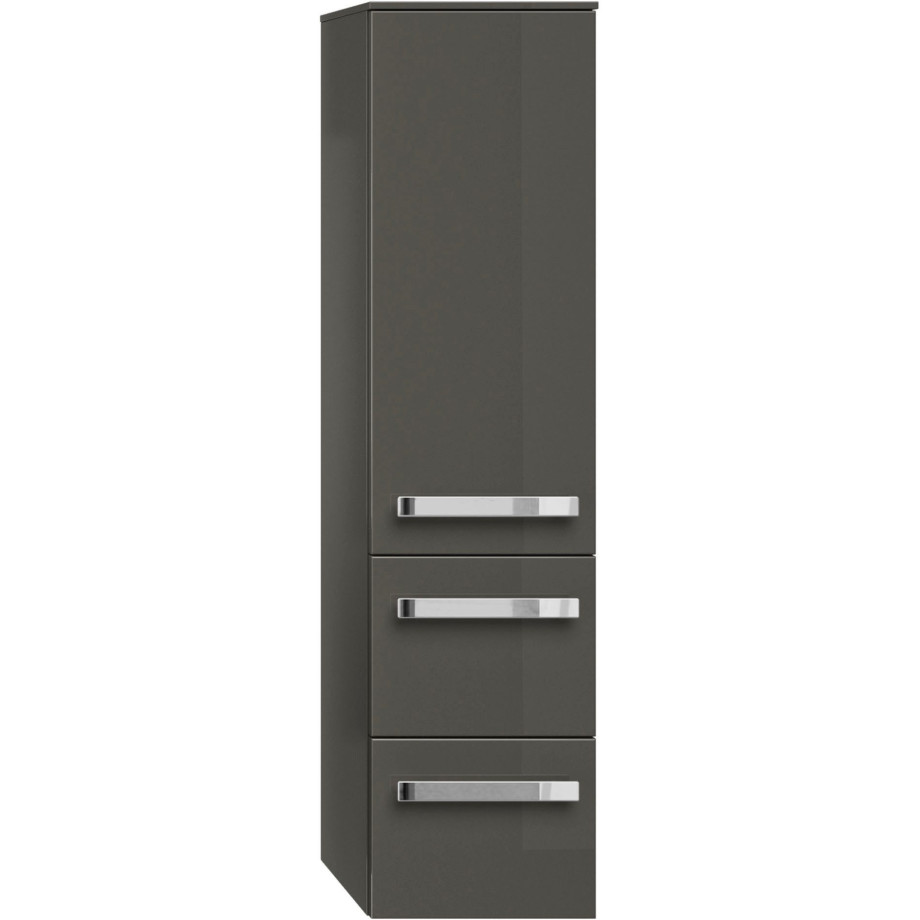 Saphir Halfhoge kast Serie 4005 badkamerkast 30 cm breed, 1 deur, 2 lades, incl. deurdemper afbeelding 1