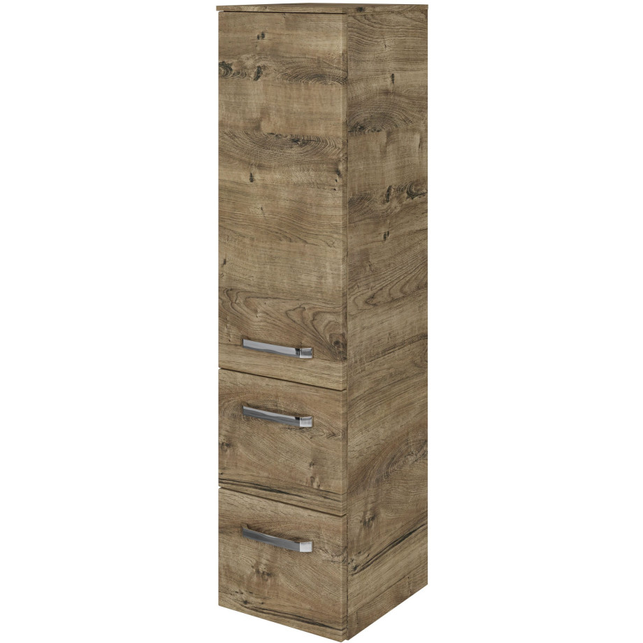 Saphir Halfhoge kast Serie 4010 badkamerkast 30 cm breed, 1 deur, 2 lades, incl. deurdemper afbeelding 1