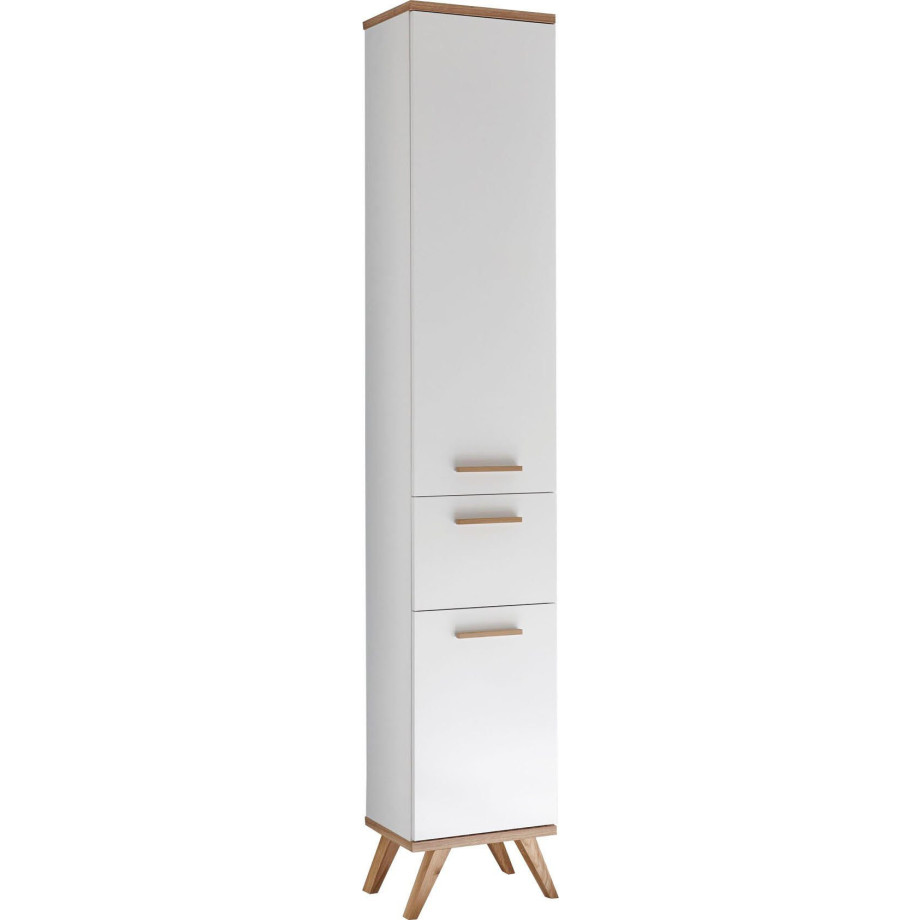 Saphir Hoge kast Quickset 923 Badkamer hoge kast incl. deurdempers, houten handgrepen afbeelding 1