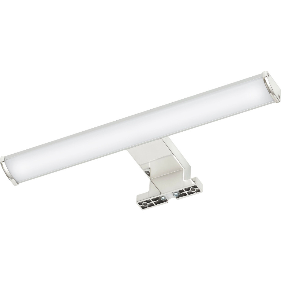 Saphir Opbouwarmatuur Quickset led-opzetlamp voor spiegel of spiegelkast Badlamp 30 cm breed, zilver, aluminium, 230V, 6W, koudwit afbeelding 1