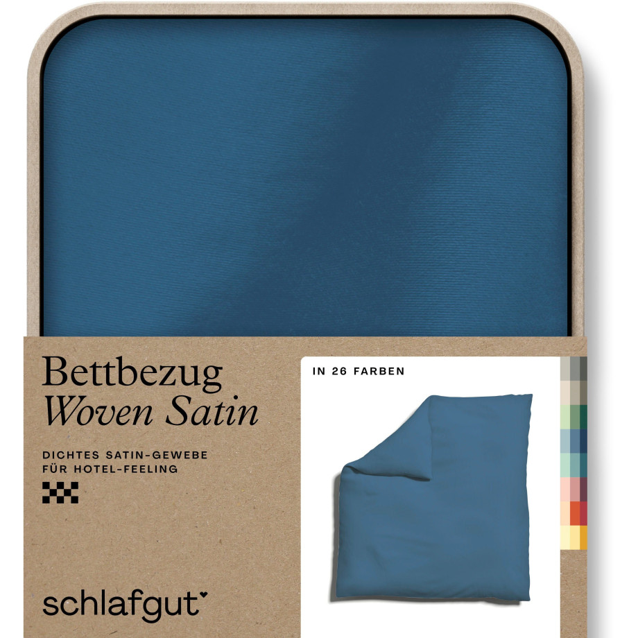 Schlafgut Dekbedovertrek Woven Satin bijzonder dicht geweven, mix & match: bijpassende kussenhoes verkrijgbaar (1 stuk) afbeelding 1