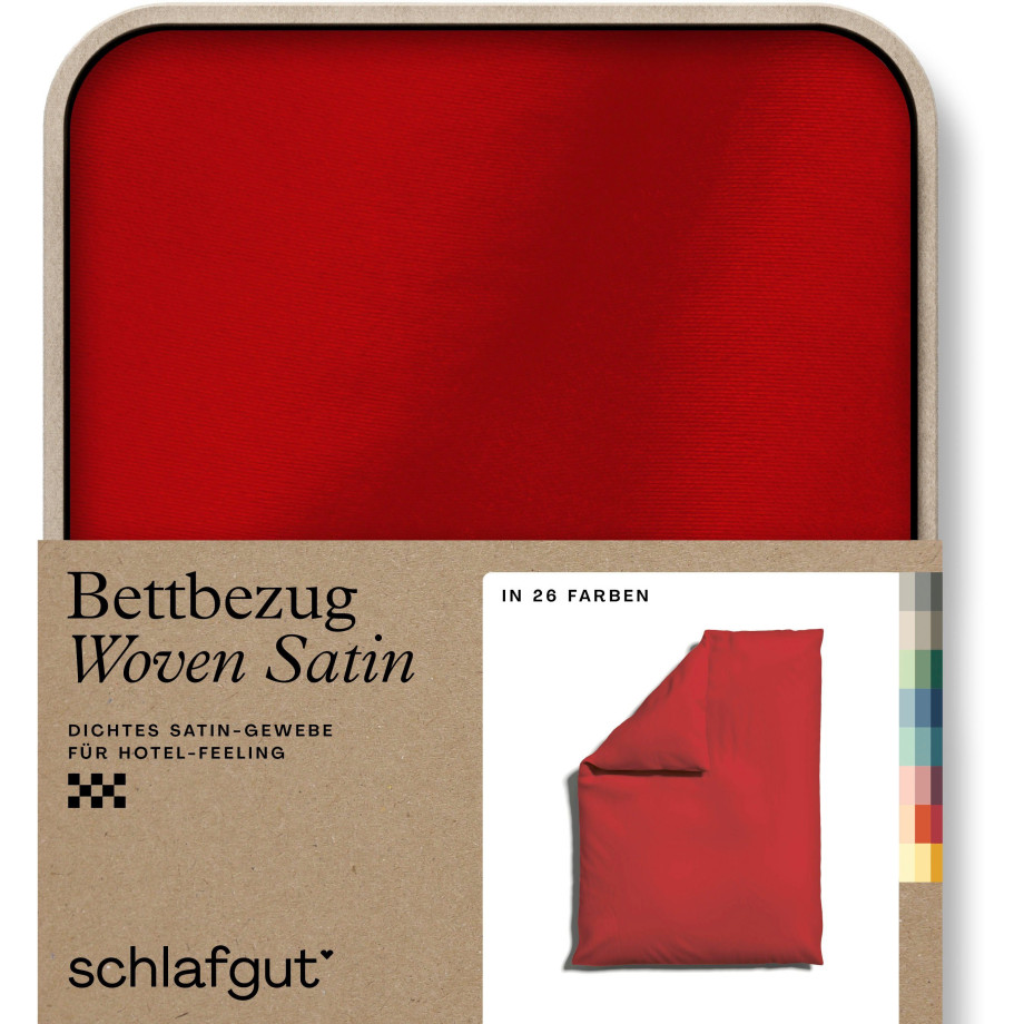 Schlafgut Dekbedovertrek Woven Satin bijzonder dicht geweven, mix & match: bijpassende kussenhoes verkrijgbaar (1 stuk) afbeelding 1