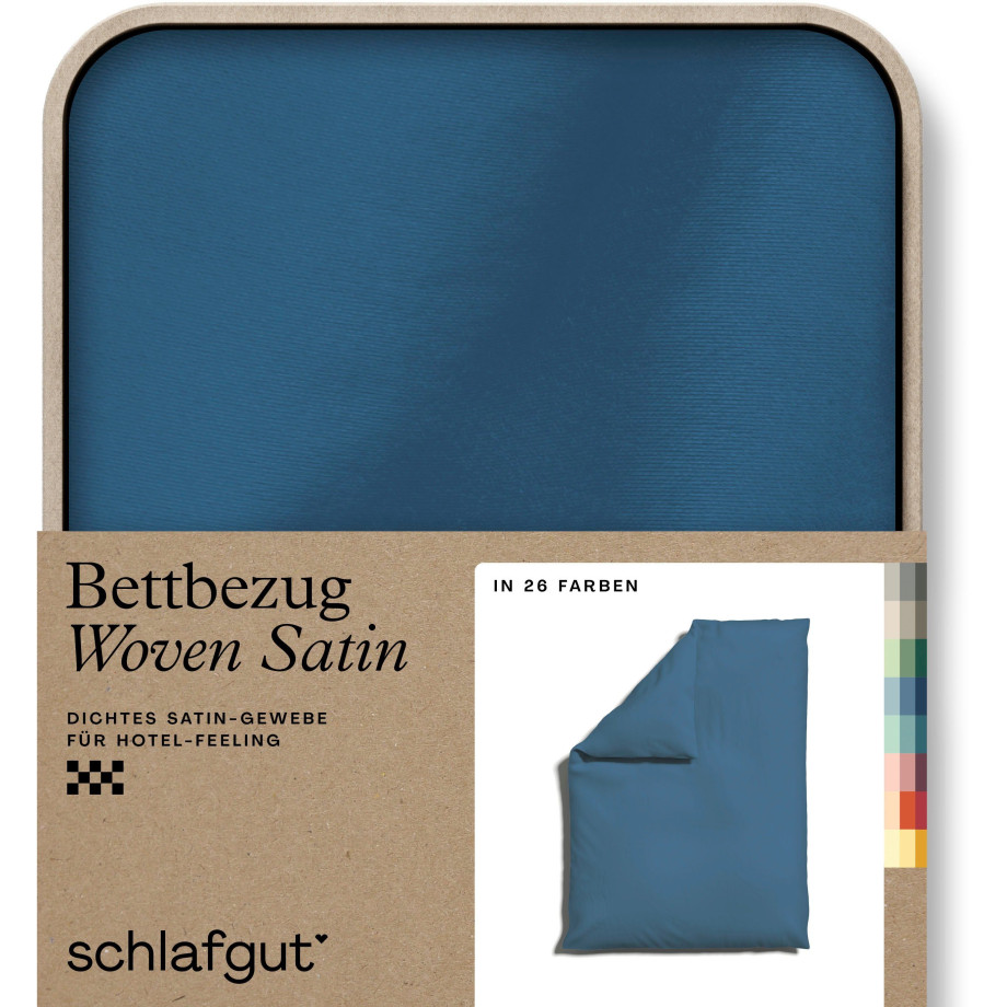 Schlafgut Dekbedovertrek Woven Satin bijzonder dicht geweven, mix & match: bijpassende kussenhoes verkrijgbaar (1 stuk) afbeelding 1