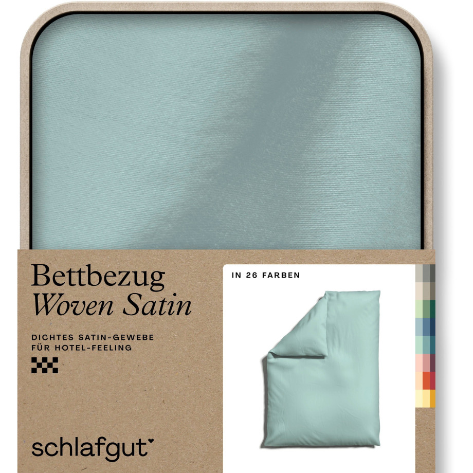 Schlafgut Dekbedovertrek Woven Satin bijzonder dicht geweven, mix & match: bijpassende kussenhoes verkrijgbaar (1 stuk) afbeelding 1