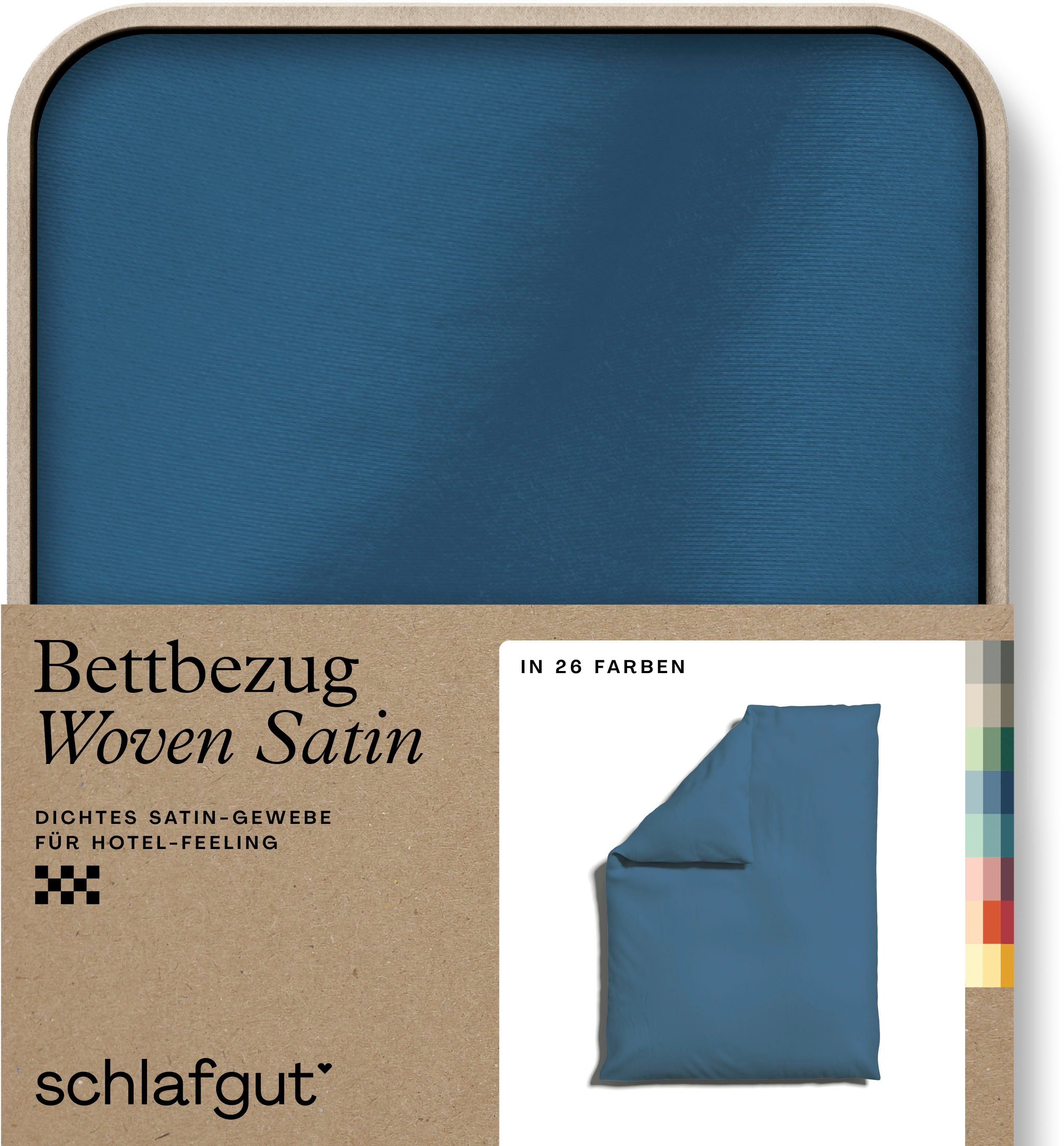 Schlafgut Dekbedovertrek Woven Satin bijzonder dicht geweven, mix & match: bijpassende kussenhoes verkrijgbaar (1 stuk) afbeelding 1