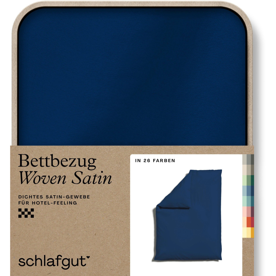 Schlafgut Dekbedovertrek Woven Satin bijzonder dicht geweven, mix & match: bijpassende kussenhoes verkrijgbaar (1 stuk) afbeelding 1