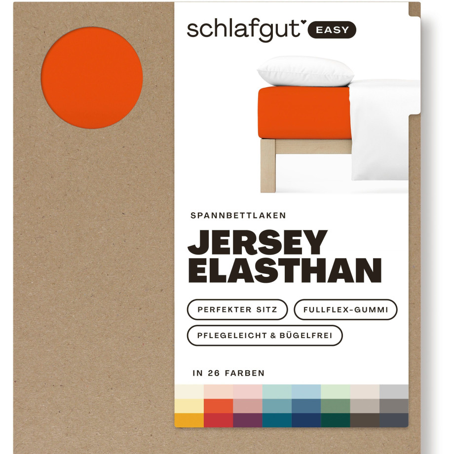 Schlafgut Hoeslaken EASY jersey elastaan MADE IN GREEN by OEKO-TEX (1 stuk) afbeelding 