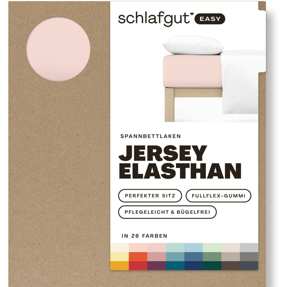 Schlafgut Hoeslaken EASY jersey elastaan MADE IN GREEN by OEKO-TEX (1 stuk) afbeelding 