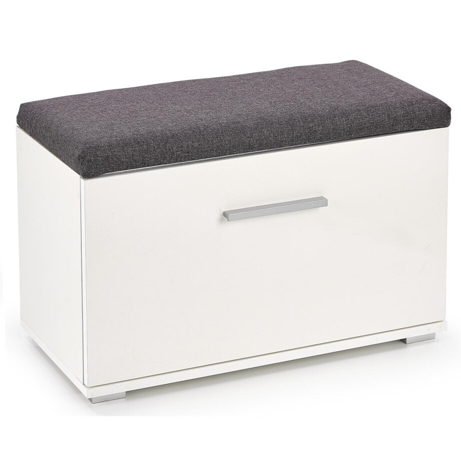 Schoenenbank Lima 70 cm breed in hoogglans wit Schoenenbank Lima 70 cm breed in hoogglans wit afbeelding 1