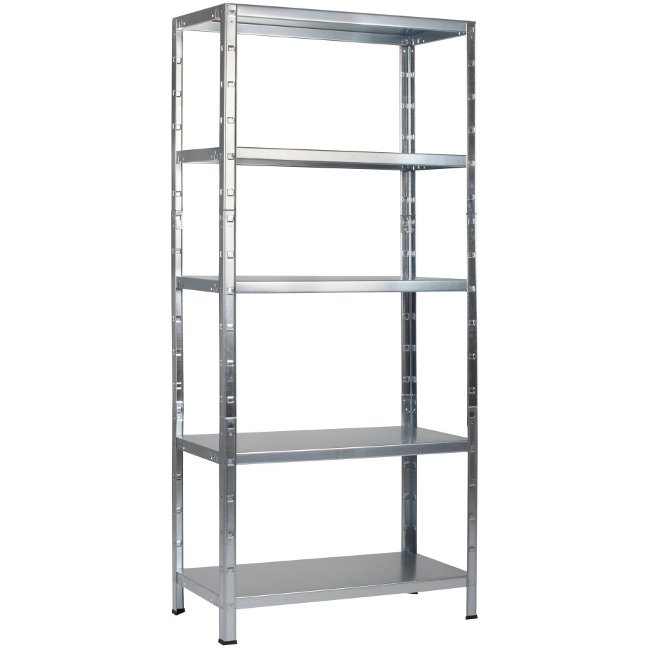 SCHULTE Regalwelt Stellingkast Montagesysteem basiskast Metaal verzinkt, 2000x1200x500 mm, 5 planken afbeelding 1