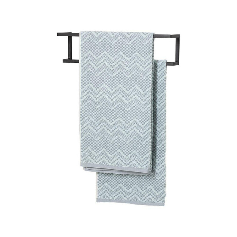 Sealskin Carre Handdoekrek Wand Compact 48x12x12cm Mat Zwart 396230746 Sealskin Carre Handdoekrek Wand Compact 48x12x12cm Mat Zwart 396230746 afbeelding 1