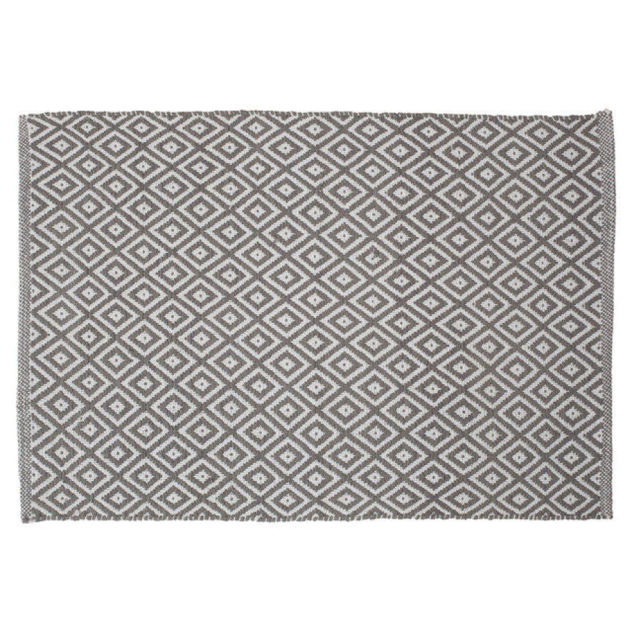Sealskin Trellis Badmat Katoen 60x90 cm Grijs afbeelding 1