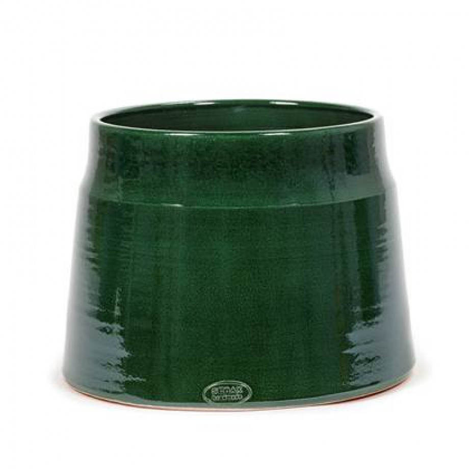 SERAX - Bloempot Groen-donker groen D 30 cm H 23 cm afbeelding 