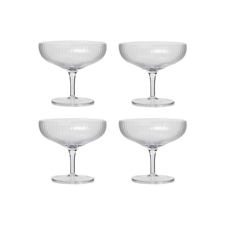 Serax Inku champagneglas set van 4 afbeelding 1