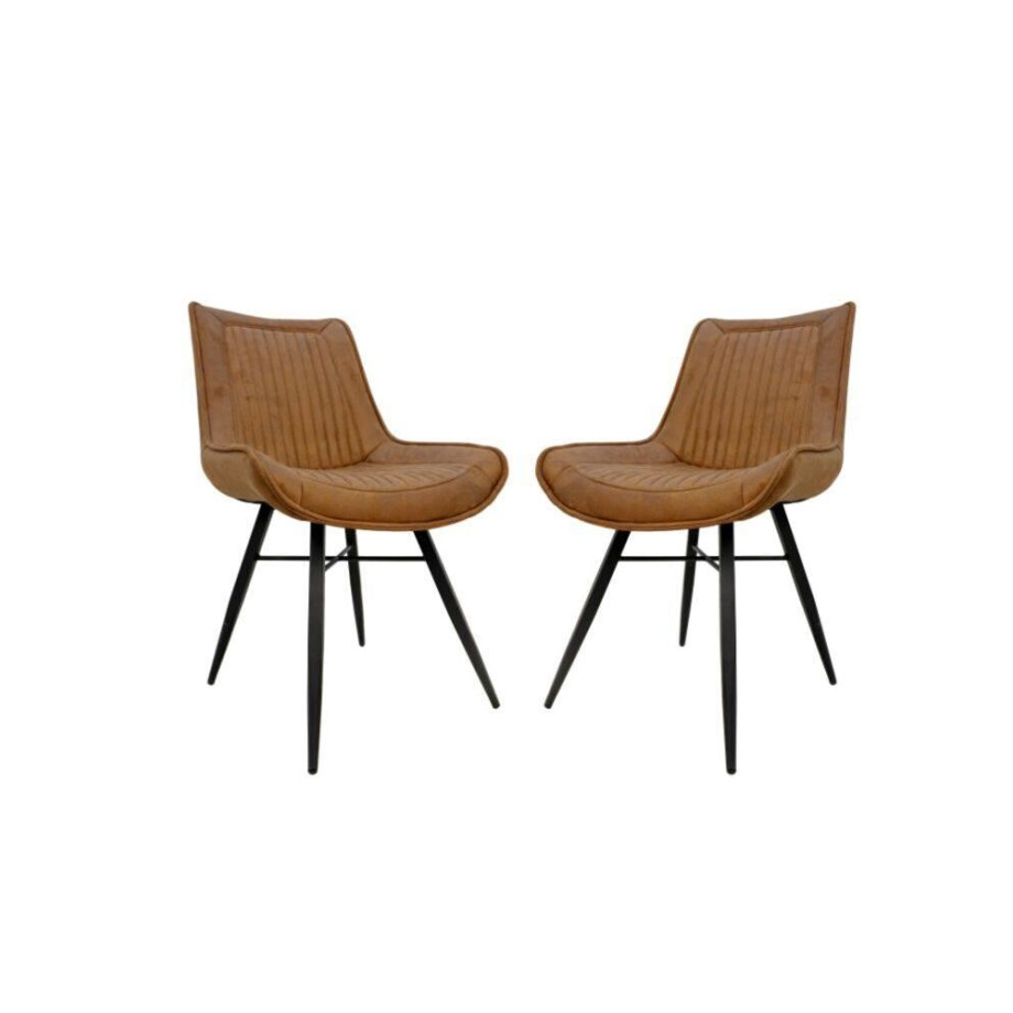 Set van 2 eetkamerstoelen Denver | HSM Collection afbeelding 1