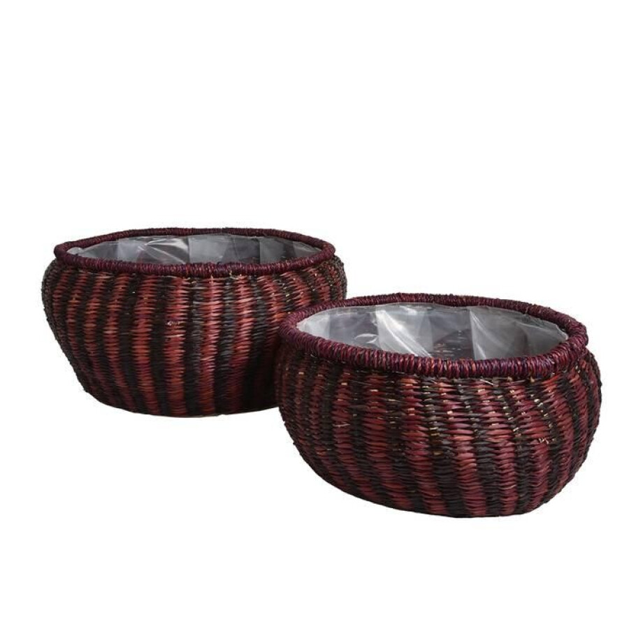 Set van 2 handgemaakte opbergmanden Ry | D&M Deco afbeelding 1