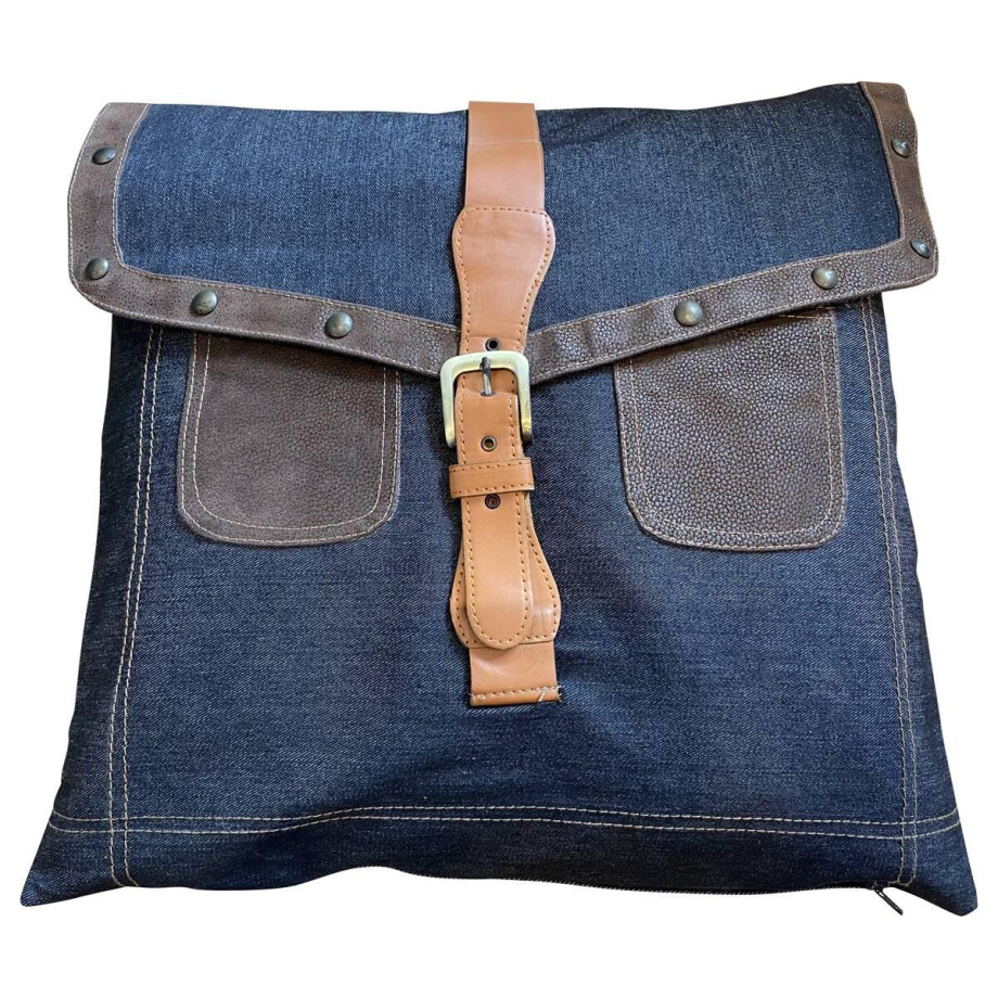 Set van 2 Sierkussens Jeans | Furnilux afbeelding 1