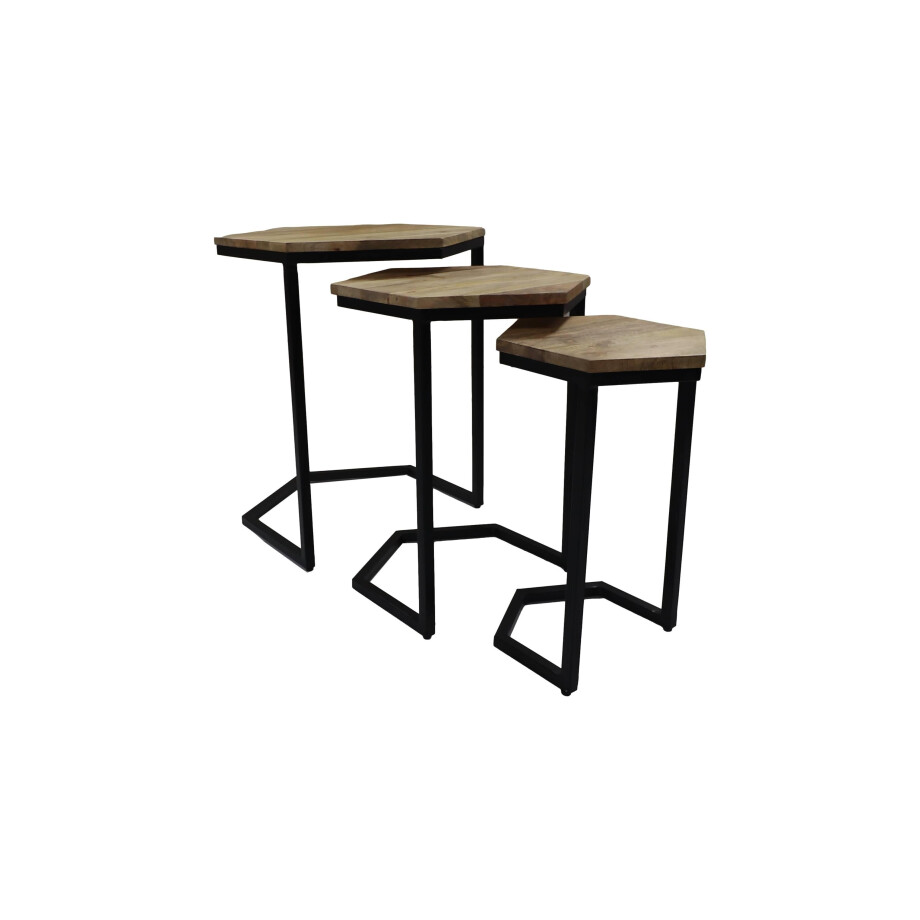 Set van 3 bijzettafels Rachel | HSM Collection afbeelding 1