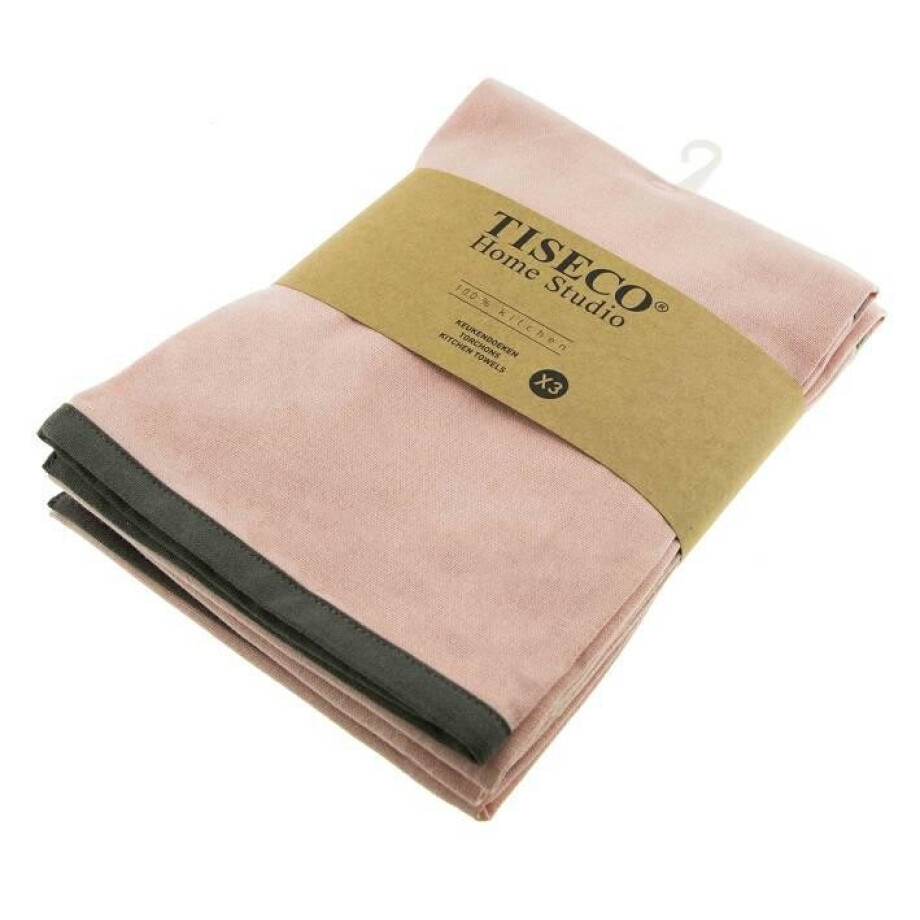 Set van 3 keukenhanddoeken Solid | Tiseco Home Studio afbeelding 1