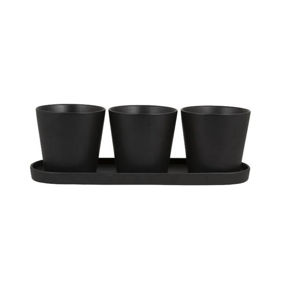 Set van 3 kruidenpotjes Basic | D&M Deco afbeelding 1