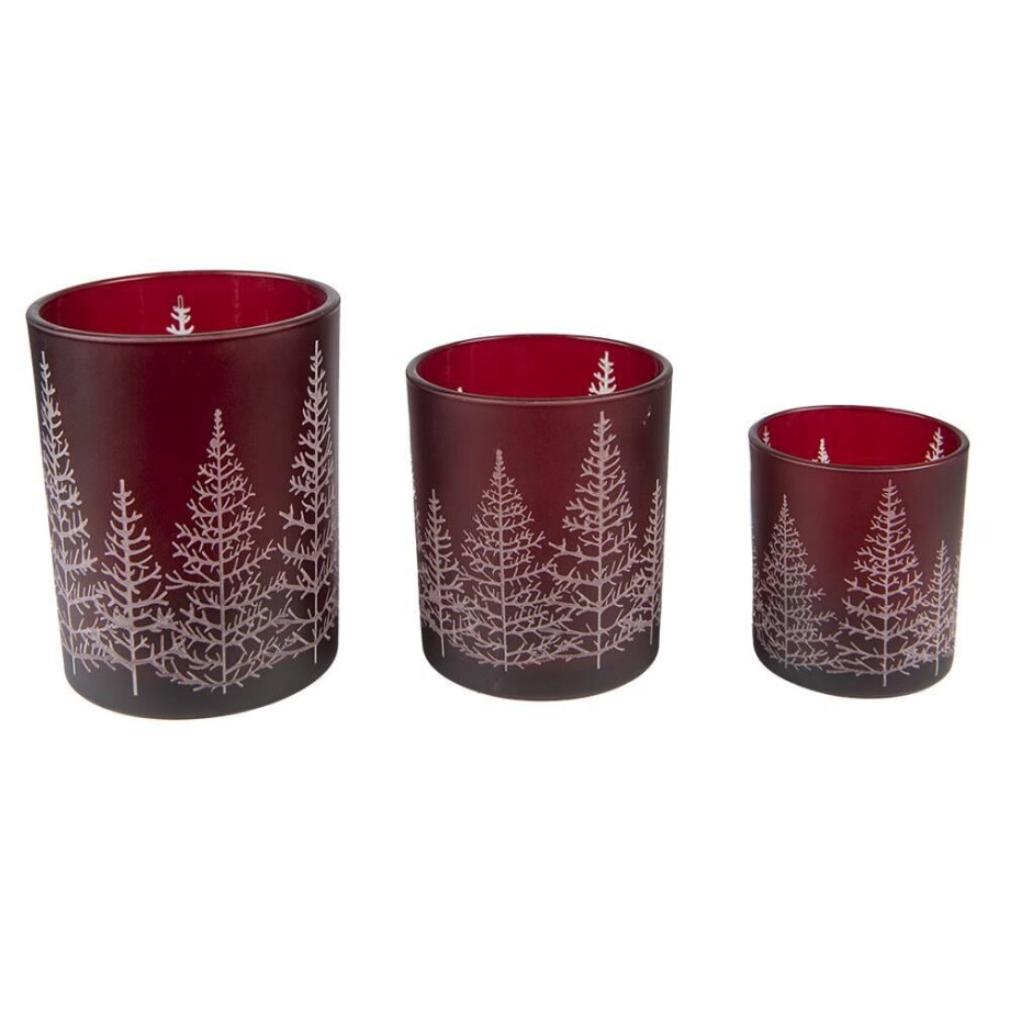 Set van 3 waxinelichthouders Fraley | Clayre & Eef afbeelding 1