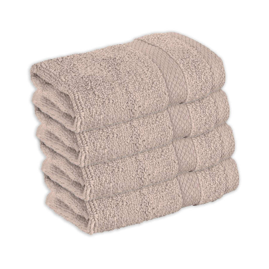 Set van 4 handdoeken Sofia | Vitality Pur Set van 4 handdoeken Sofia | Vitality Pur afbeelding 1