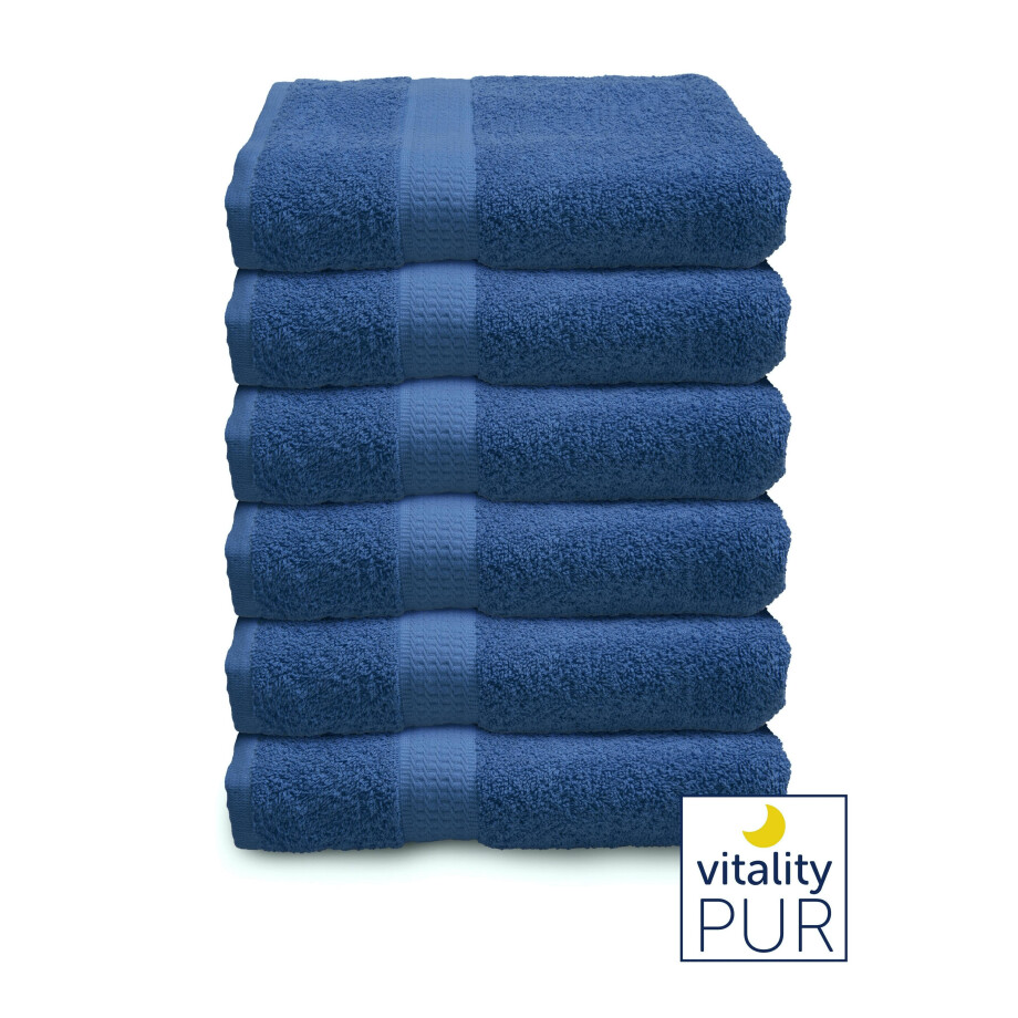Set van 6 handdoeken Oceaan | Vitality Pur Set van 6 handdoeken Oceaan | Vitality Pur afbeelding 1