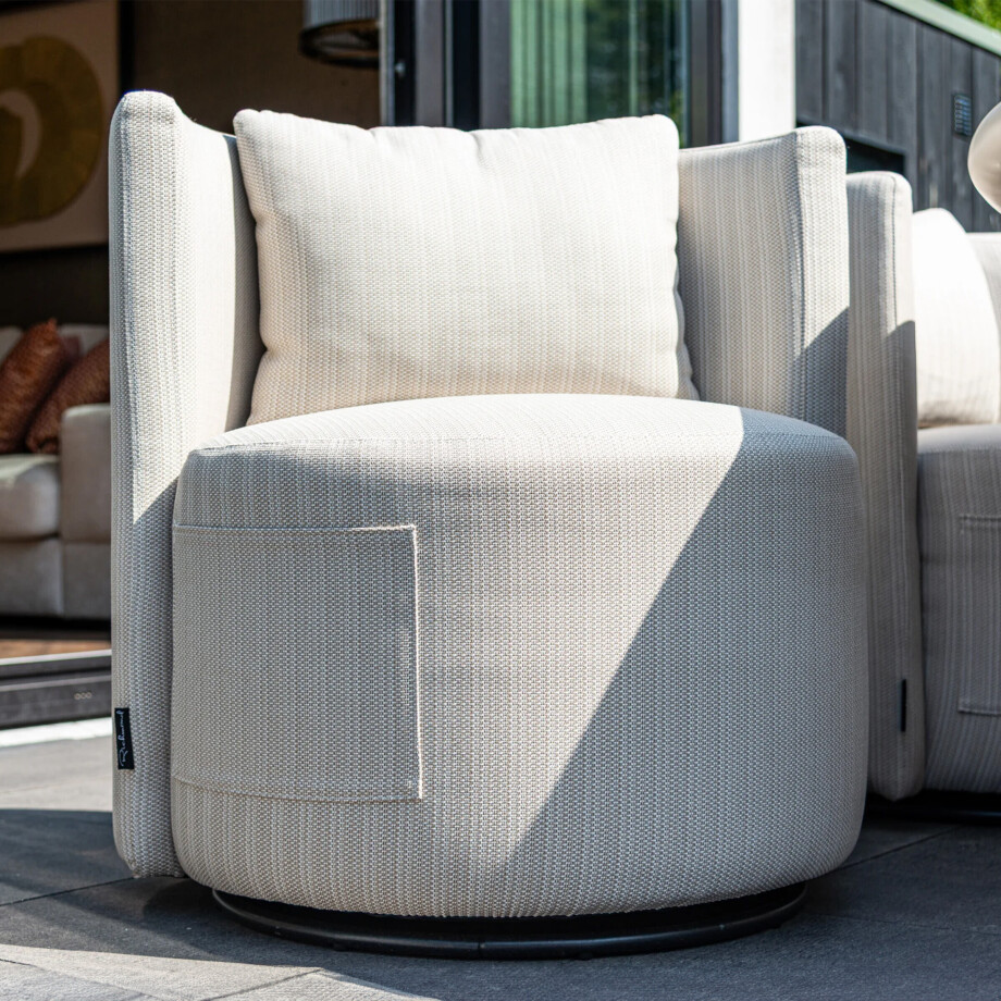 Richmond Outdoor Draaibare Eetkamerstoel 'Marlin' kleur Beige afbeelding 1