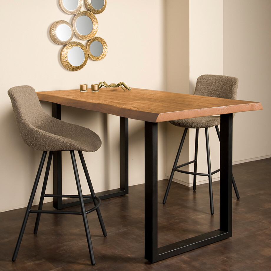 Tower Living Boomstam Bartafel 'Ultimo' Acaciahout, 160 x 90cm, kleur Naturel Tower Living Boomstam Bartafel 'Ultimo' Acaciahout, 160 x 90cm, kleur Naturel afbeelding 1