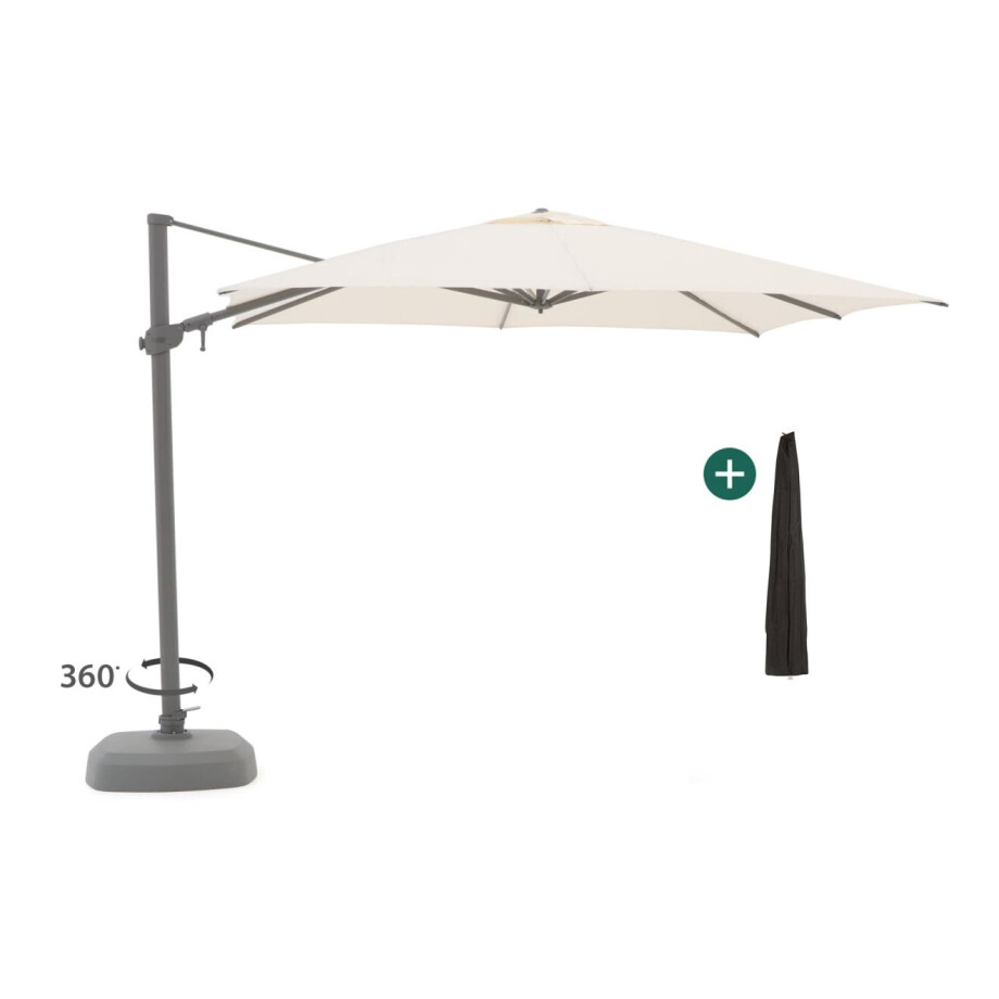 Shadowline Austin zweefparasol 300x300cm - Laagste prijsgarantie! Shadowline Austin zweefparasol 300x300cm - Laagste prijsgarantie! afbeelding 1