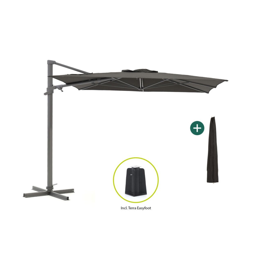 Shadowline Francisco zweefparasol 260x260cm - Laagste prijsgarantie! Shadowline Francisco zweefparasol 260x260cm - Laagste prijsgarantie! afbeelding 1