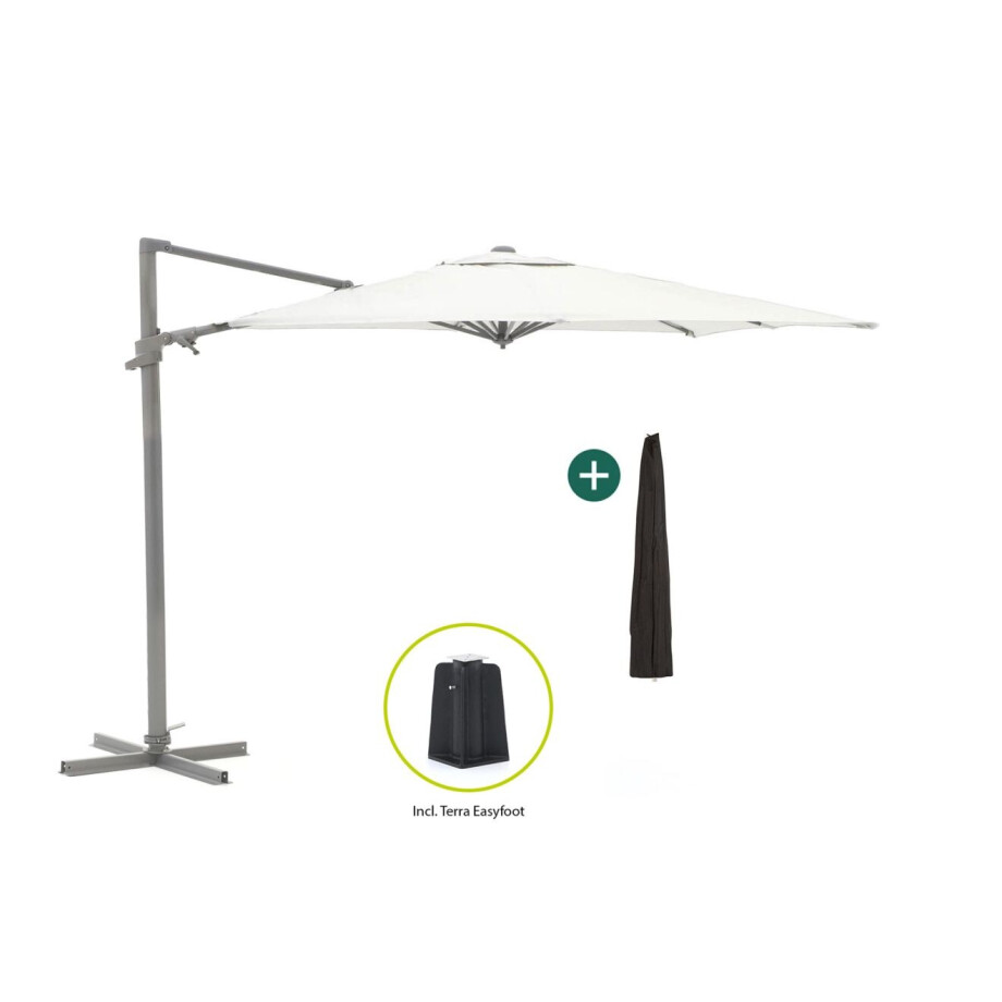 Shadowline Francisco zweefparasol 260x260cm - Laagste prijsgarantie! Shadowline Francisco zweefparasol 260x260cm - Laagste prijsgarantie! afbeelding 1