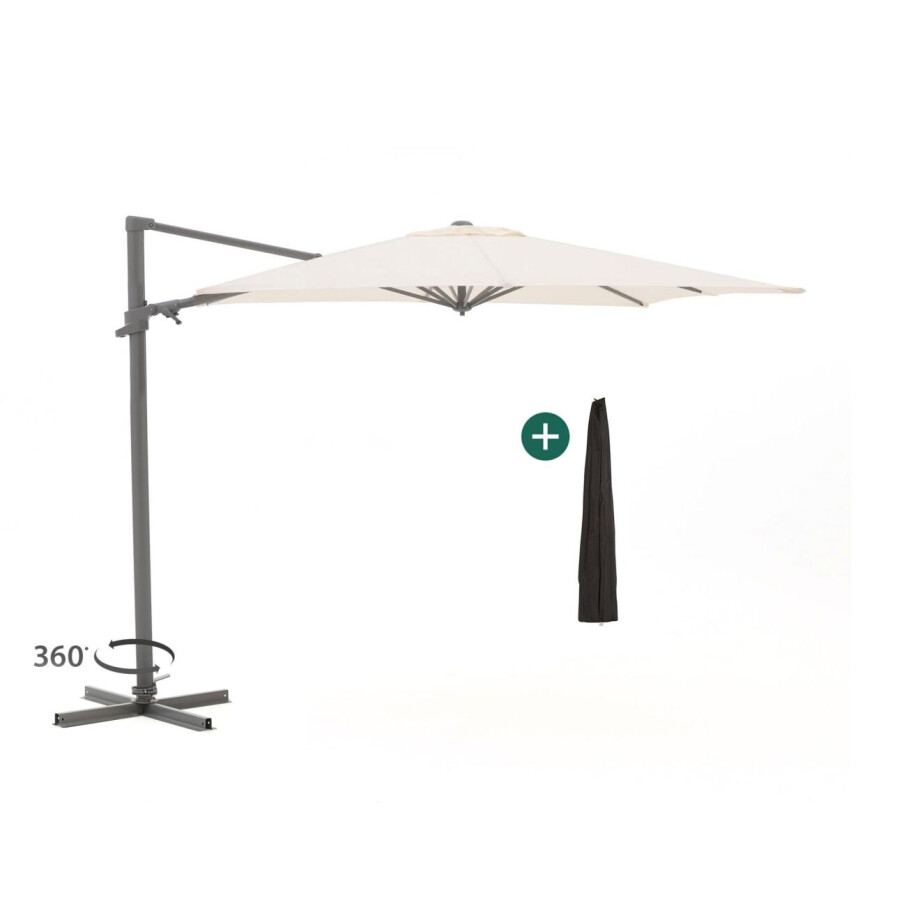 Shadowline Francisco zweefparasol 260x260cm - Laagste prijsgarantie! Shadowline Francisco zweefparasol 260x260cm - Laagste prijsgarantie! afbeelding 1