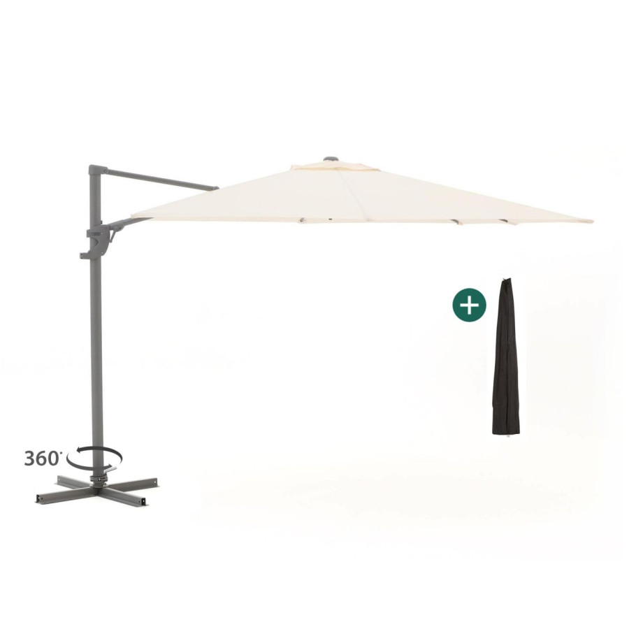 Shadowline Francisco zweefparasol 300x300cm - Laagste prijsgarantie! afbeelding 1