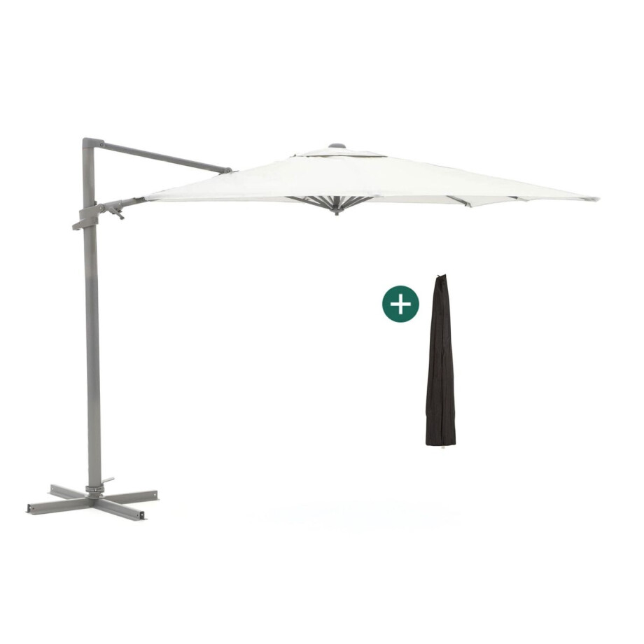 Shadowline Francisco zweefparasol 300x300cm - Laagste prijsgarantie! Shadowline Francisco zweefparasol 300x300cm - Laagste prijsgarantie! afbeelding 1