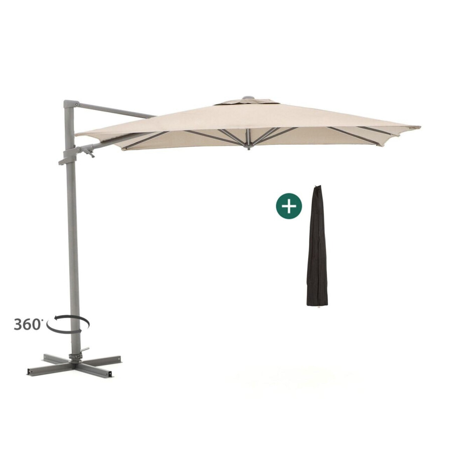 Shadowline Francisco zweefparasol 300x300cm - Laagste prijsgarantie! afbeelding 1