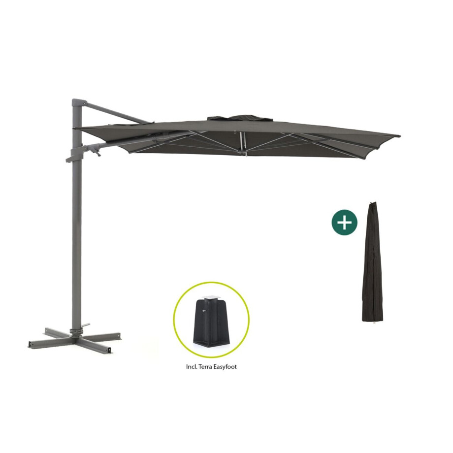 Shadowline Francisco zweefparasol 300x300cm - Laagste prijsgarantie! Shadowline Francisco zweefparasol 300x300cm - Laagste prijsgarantie! afbeelding 1